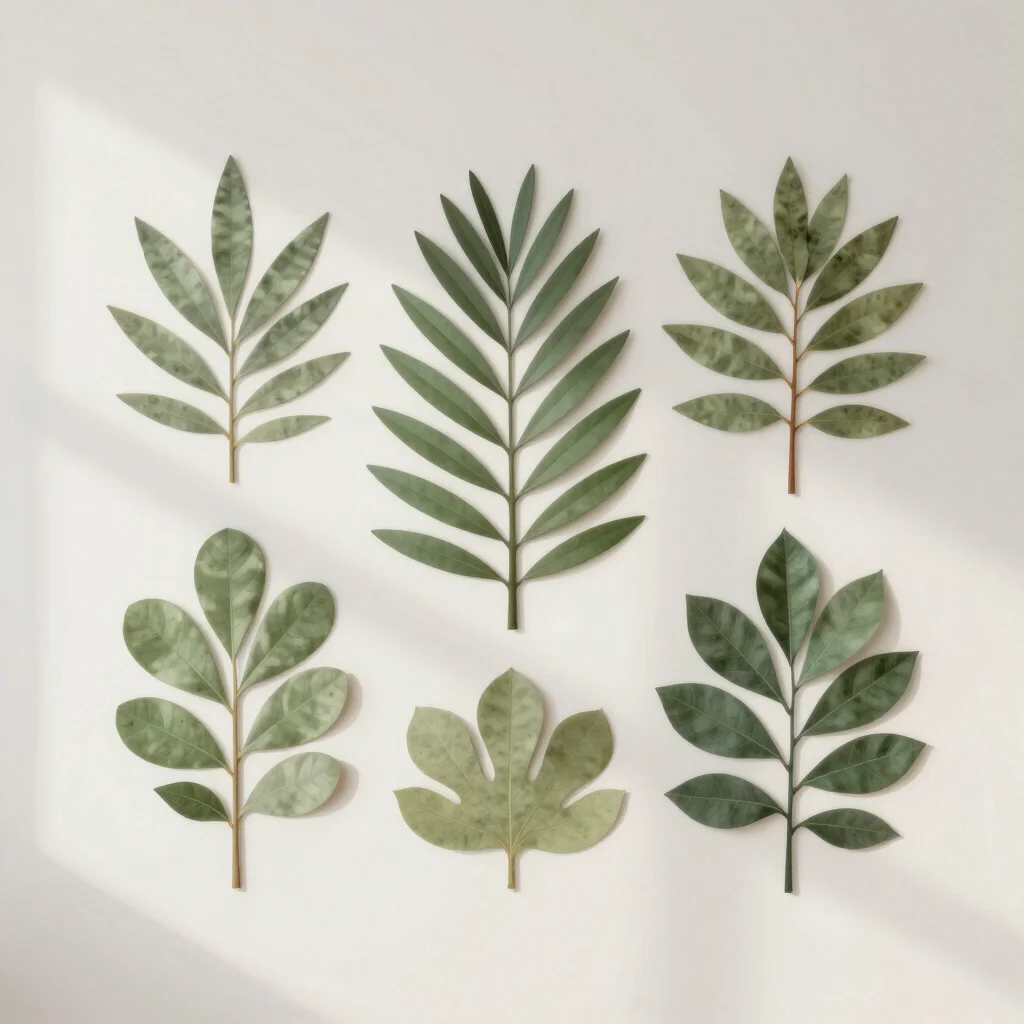 Vinilo Pared Botánico Minimalista